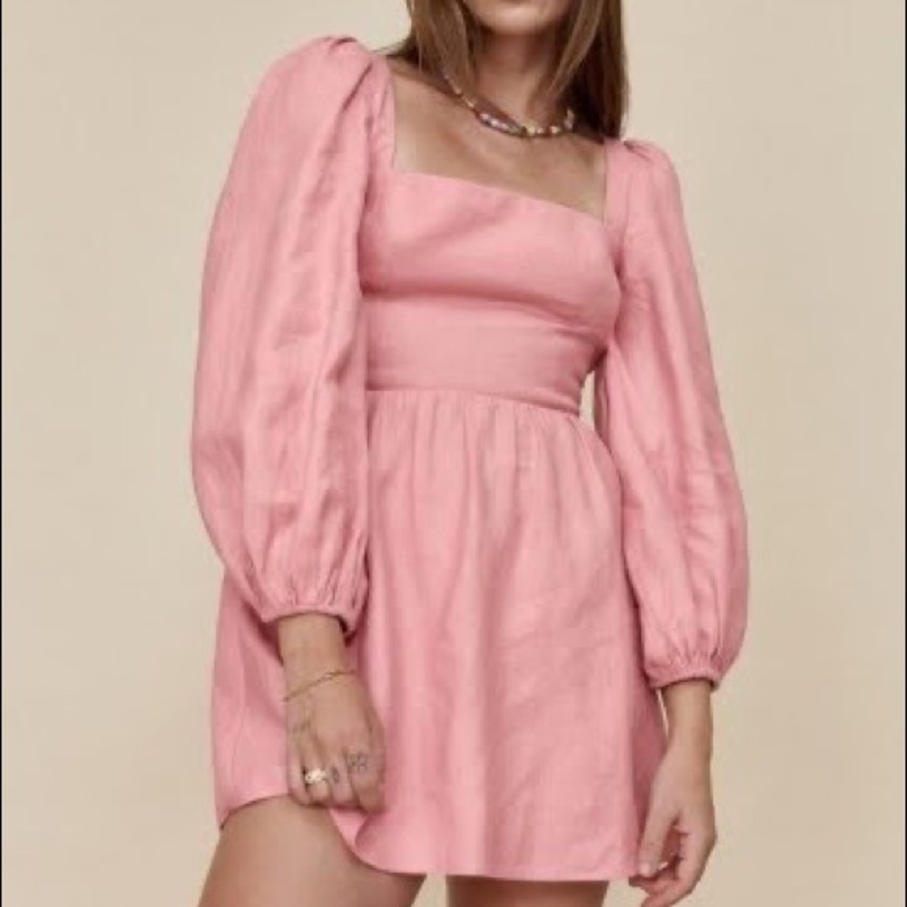 Reformation Brodie Linen dress